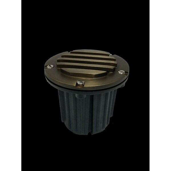 Westgate WL-708-FGBZADJUSTABLE FG/BRASS FLAT WELL LIGHT ANTIQUE, 5W LED MR16 400L 3000K WL-708-FGBZ - main